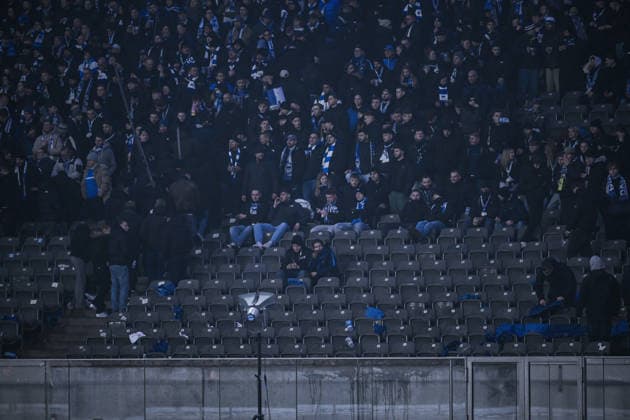 17 01 2026, Soccer, 2 Bundesliga, Season 2025 2026, Matchday 18, Hertha BSC FC Schalke 04, Hertha fans turn on support, xRHR FOTO YYx Copyright: KROEGER RHR-FOTOx RHR-FOTO YY