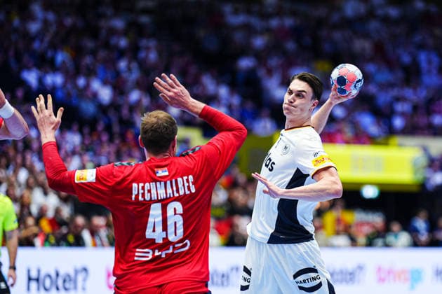 DEN, Serbia vs. Germany, Handball, EHF European Championship 2026, Group A, Matchday 2, 17 01 2026 DEN, Serbia vs. Germany, Handball, EHF European Championship 2026, Group A, Matchday 2, 17 01 2026 Herning Copyright: xEibner-Pressefoto MarcelxvonxFehrnx EP_MFN