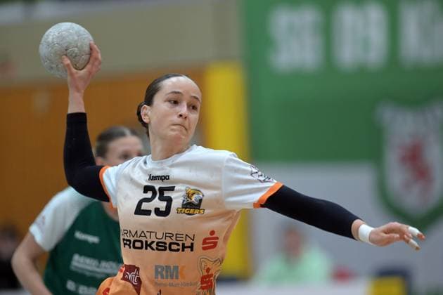 Maxime Luber VfL Waiblingen 25 on throw , GER, SG 09 Kirchhof VfL Waiblingen, Handball, 2 Bundesliga Women, Matchday 14, Season 2025 2026, 17 01 2026, GER, SG 09 Kirchhof VfL Waiblingen, Handball, 2 Bundesliga Women, Matchday 14, Season 2025 2026, date Melsungen Copyright: xEibner-Pressefotox xRolandxSippelx EP_RSL
