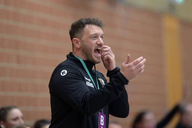 Micahel Stettner Coach VfL Waiblingen , GER, SG 09 Kirchhof VfL Waiblingen, Handball, 2 Bundesliga Women, Matchday 14, Season 2025 2026, 17 01 2026, GER, SG 09 Kirchhof VfL Waiblingen, Handball, 2 Bundesliga Women, Matchday 14, Season 2025 2026, date Melsungen Copyright: xEibner-Pressefotox xRolandxSippelx EP_RSL