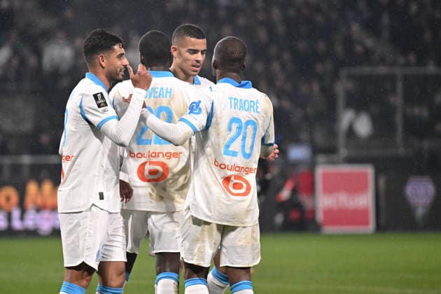 Angers SCO v Olympique de Marseille - Ligue 1 McDonald s 2025 2026 33 EMERSON Palmieri dos Santos (om) - 10 Mason GREENWOOD (om) during the Ligue 1 McDonald s match between Angers SCO and Olympique de Marseille at Stade Raymond Kopa on January 17, 2026 in Angers, France. Angers France  Copyright: xFEPx 776348254