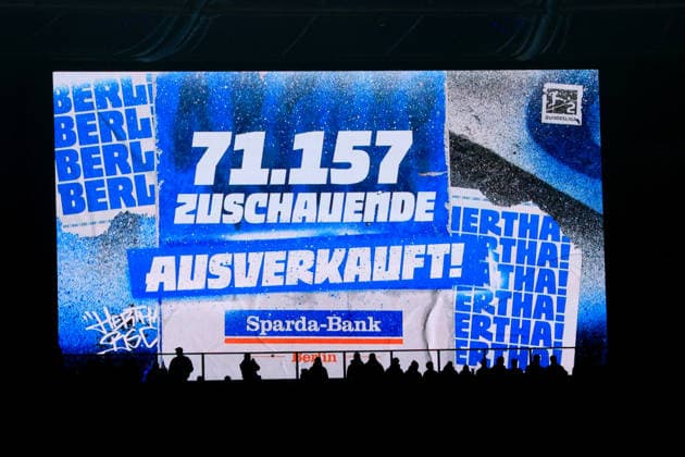DEU, DFL, 2 FBL, Hertha BSC vs Schalke 04, 17 01 2026, Berliner Olympiastadion, Berlin, DEU, DFL, 2 FBL, Hertha BSC vs Schalke 04, im Bild Zuschaueranzahl DFL regulations prohibit any use of Photographs as image sequences and or quasi video nordphotoxGmbHx xEngler nph00076
