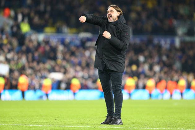 Leeds United v Fulham - Premier League Daniel Farke of Leeds United celebrates during the Premier League match between Leeds United and Fulham at Elland Road in Leeds, England, on January 17, 2026. Leeds West Yorkshire United Kingdom  Copyright: xMIxNewsx originalFilename:fletcher-leedsuni260117_npN2n.jpg