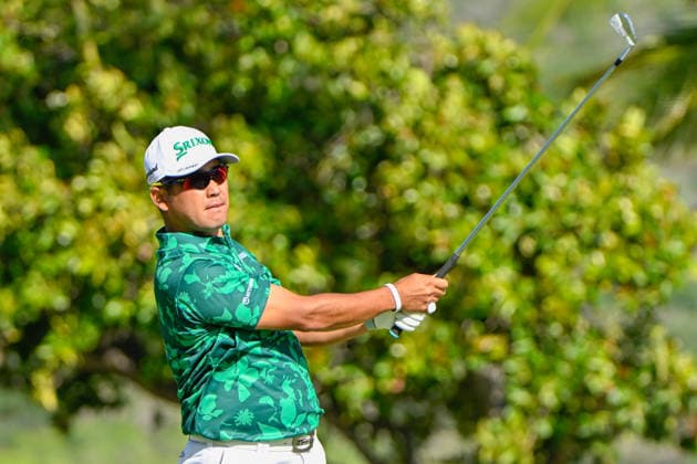 HONOLULU, HI - JANUARY 17: Hideki Matsuyama (JPN) watches his tee shot on 11 during the third round of the Sony Open on January 17, 2026, at Waialae Country Club, Honolulu, Hawaii. (Photo by Ken Murray Icon Sportswire) GOLF: JAN 17 PGA, Golf Herren Sony Open in Hawaii EDITORIAL USE ONLY Icon2601170273
