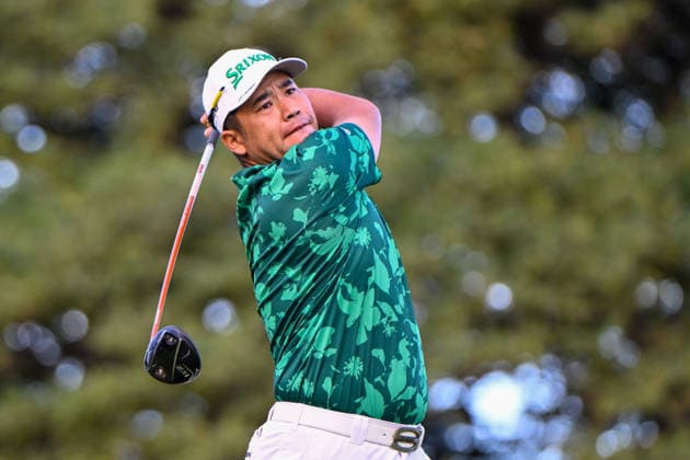HONOLULU, HI - JANUARY 17: Hideki Matsuyama (JPN) watches his tee shot on 2 during the third round of the Sony Open on January 17, 2026, at Waialae Country Club, Honolulu, Hawaii. (Photo by Ken Murray Icon Sportswire) GOLF: JAN 17 PGA, Golf Herren Sony Open in Hawaii EDITORIAL USE ONLY Icon2601170013