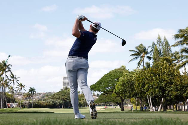 January 17, 2026, Honolulu, Hawaii, USA: VINCE WHALEY makes a tee shot at the 1st during Round 3 of the 2026 Sony Open in Honolulu, Hawaii on January 17, 2026. Honolulu USA - ZUMAm310 20260117_zsp_m310_115 Copyright: xElliotxMilesx