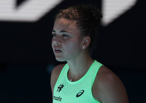 January 18, 2026, Melbourne, Victoria, Australia: JASMINE PAOLINI of Italy during the match against A. Sasnovich in the first round of Australian Open, Melbourne, Australia. Paollini won 6:1, 6:2 Melbourne Australia - ZUMAc278 20260118_zsp_c278_022 Copyright: xMarcinxCholewinskix