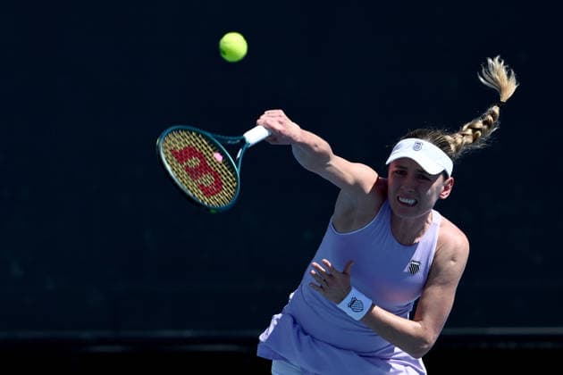 TENNIS AUSTRALIAN OPEN, Ekaterina Alexandrova of Russia in action during the Women™s 1st round match against Zeynep Sonmez of Turkey on day 1 of the 2026 Australian Open tennis tournament at Melbourne Park in Melbourne, Sunday, January 18, 2026. ( NO ARCHIVING MELBOURNE VICTORIA AUSTRALIA  Copyright: xJOELxCARRETTx 20260118113932437805