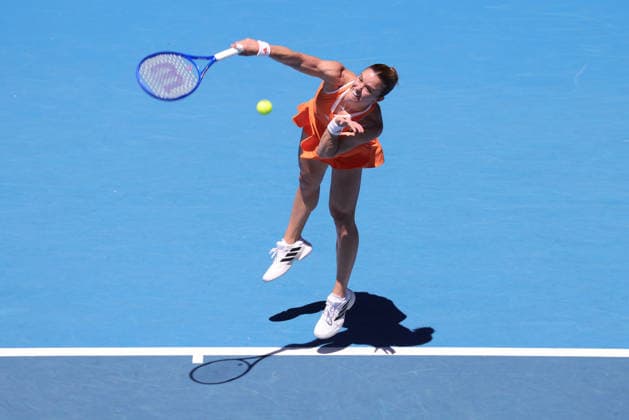 Maria Sakkari, GRE, during first round of 2026 Australian Open in Melbourne, 18 01 2026