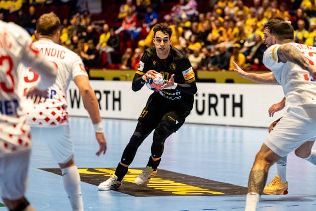 Croatia v Georgia, EHF EURO 2026, Malmo, Sweden Malmo, Sweden - 2026, January 17 : Nikoloz Kalandadze (27) of Georgia seen during the EHF Euro 2026 match between Croatia v Georgia at Malmo Arena, Malmo on 17 01 2026 Sweden, Malmö, Malmö Arena  Copyright: xGonzalesxPhoto TobiasxJorgensenx