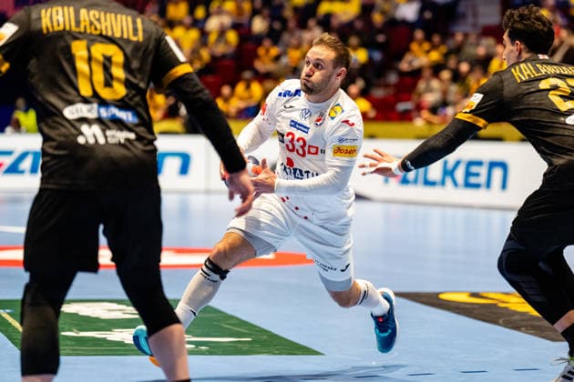 Croatia v Georgia, EHF EURO 2026, Malmo, Sweden Malmo, Sweden - 2026, January 17 : Luka Cindric (33) of Croatia seen during the EHF Euro 2026 match between Croatia v Georgia at Malmo Arena, Malmo on 17 01 2026 Sweden, Malmö, Malmö Arena  Copyright: xGonzalesxPhoto TobiasxJorgensenx