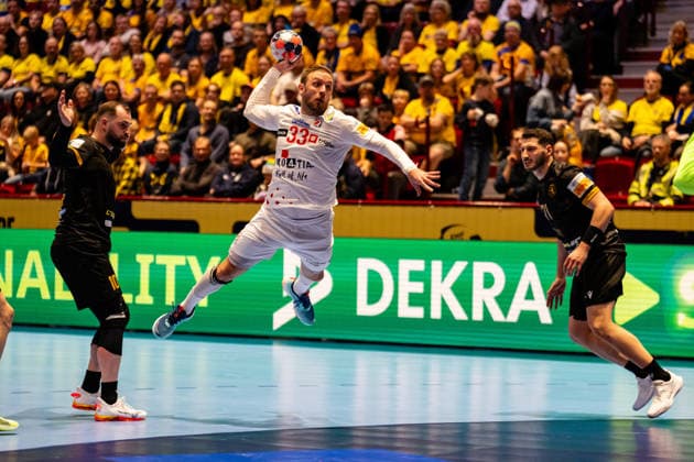 Croatia v Georgia, EHF EURO 2026, Malmo, Sweden Malmo, Sweden - 2026, January 17 : Luka Cindric (33) of Croatia seen during the EHF Euro 2026 match between Croatia v Georgia at Malmo Arena, Malmo on 17 01 2026 Sweden, Malmö, Malmö Arena  Copyright: xGonzalesxPhoto TobiasxJorgensenx