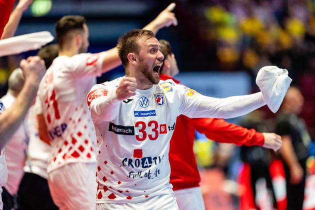Croatia v Georgia, EHF EURO 2026, Malmo, Sweden Malmo, Sweden - 2026, January 17 : Luka Cindric (33) of Croatia seen during the EHF Euro 2026 match between Croatia v Georgia at Malmo Arena, Malmo on 17 01 2026 Sweden, Malmö, Malmö Arena  Copyright: xGonzalesxPhoto TobiasxJorgensenx