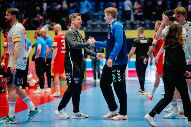 European Handball Championships, Czech Republic Norway Baerum 20260117 national team, Nationalteam manager Jonas Wille and Robin Haug after the European Handball Championships match between the Czech Republic and Norway in Unity arena Photo Stian Lysberg Solum NTB Baerum Norway kE7hvrwt7hM EDITORIAL USE ONLY Ref BNCkE7hvrwt7hM jpg  Copyright: xStianxLysbergxSolumx xNTBx Baerum Norge EDITORIAL USE ONLY. RESTRICTED USE FOR BETTING COMPANIES Ref:_BNCkE7hvrwt7hM.jpg