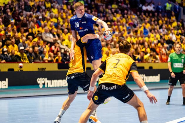 Netherlands v Sweden, EHF Euro 2026, Malmo, Sweden Malmo, Sweden - 2026, January 17 : Niels Versteijnen (20) of Netherlands seen during the EHF Euro 2026 match between Netherlands v Sweden at Malmo Arena, Malmo on 17 01 2026 Sweden, Malmo, Malmö Arena  Copyright: xGonzalesxPhoto TobiasxJorgensenx
