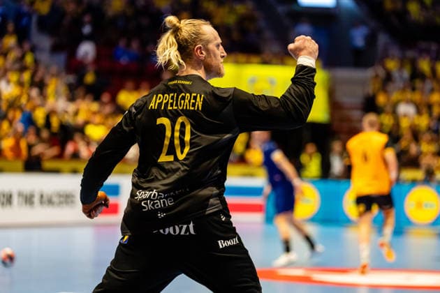 Netherlands v Sweden, EHF Euro 2026, Malmo, Sweden Malmo, Sweden - 2026, January 17 : Mikael Appelgren (20) of Sweden seen during the EHF Euro 2026 match between Netherlands v Sweden at Malmo Arena, Malmo on 17 01 2026 Sweden, Malmo, Malmö Arena  Copyright: xGonzalesxPhoto TobiasxJorgensenx