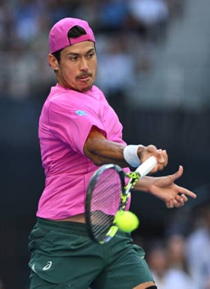 TENNIS AUSTRALIAN OPEN, Jason Kubler of Australia in action during the Men™s 1st round match against Frances Tiafoe of USA on day 1 of the 2026 Australian Open tennis tournament at Melbourne Park in Melbourne, Wednesday, January 14, 2026. ( NO ARCHIVING MELBOURNE VICTORIA AUSTRALIA  Copyright: xLUKASxCOCHx 20260118155913943708