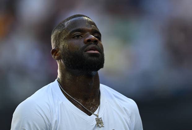 TENNIS AUSTRALIAN OPEN, Frances Tiafoe of USA recovers during the Men™s 1st round match against Jason Kubler of Australia on day 1 of the 2026 Australian Open tennis tournament at Melbourne Park in Melbourne, Wednesday, January 14, 2026. ( NO ARCHIVING MELBOURNE VICTORIA AUSTRALIA  Copyright: xLUKASxCOCHx 20260118163341039130
