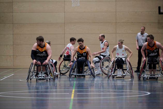 Nuremberg Falcons vs Hannover United 2, Wheelchair Basketball, 2 Wheelchair Basketball Bundesliga, Division A, RBBL2 Div A 25 26, Nuremberg, Sporthalle Berthold Brecht Schule RBBL2, Nuremberg Falcons vs Hannover United 2 Nuremberg Sporthalle Berthold Brecht Schule Bayern Germany Copyright: xAmerican-Football.Network,x30nullvierxPhotographie,xGerhardxLehnerx