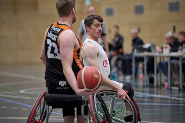 Nuremberg Falcons vs Hannover United 2, Wheelchair Basketball, 2 Wheelchair Basketball Bundesliga, Division A, RBBL2 Div A 25 26, Nuremberg, Sporthalle Berthold Brecht Schule RBBL2, Nuremberg Falcons vs Hannover United 2 Nuremberg Sporthalle Berthold Brecht Schule Bayern Germany Copyright: xAmerican-Football.Network,x30nullvierxPhotographie,xGerhardxLehnerx