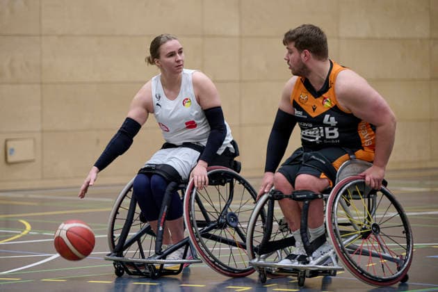 Nuremberg Falcons vs Hannover United 2, Wheelchair Basketball, 2 Wheelchair Basketball Bundesliga, Division A, RBBL2 Div A 25 26, Nuremberg, Sporthalle Berthold Brecht Schule RBBL2, Nuremberg Falcons vs Hannover United 2 Nuremberg Sporthalle Berthold Brecht Schule Bayern Germany Copyright: xAmerican-Football.Network,x30nullvierxPhotographie,xGerhardxLehnerx