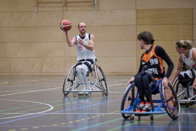 Nuremberg Falcons vs Hannover United 2, Wheelchair Basketball, 2 Wheelchair Basketball Bundesliga, Division A, RBBL2 Div A 25 26, Nuremberg, Sporthalle Berthold Brecht Schule, 15 Andre Hopp Nuremberg Falcons RBBL2, Nuremberg Falcons vs Hannover United 2 Nuremberg Sporthalle Berthold Brecht Schule Bayern Germany Copyright: xAmerican-Football.Network,x30nullvierxPhotographie,xGerhardxLehnerx