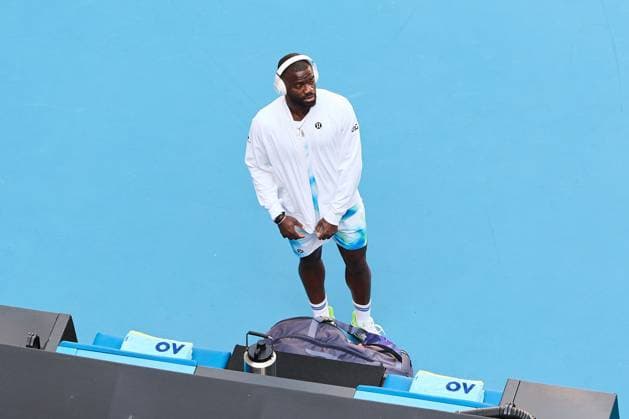 Frances Tiafoe of the United States of America Australian Open tennis tournament, Day One, Melbourne Park, Australia - 18 Jan 2026Melbourne Melbourne Park Victoria (VIC) Australia  Copyright: xRachelxBach Shutterstockx 16302999ae