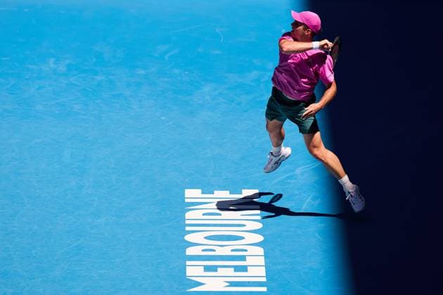 Arthur Fery of Great Britain hits a forehand Australian Open tennis tournament, Day One, Melbourne Park, Australia - 18 Jan 2026Melbourne Melbourne Park Victoria (VIC) Australia  Copyright: xRachelxBach Shutterstockx 16302999j
