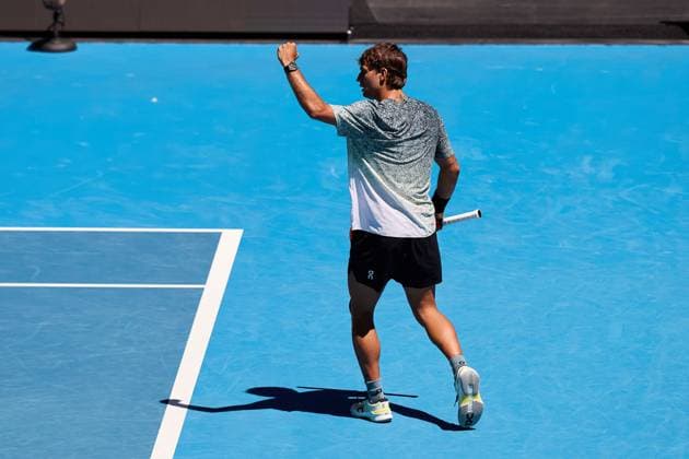 Flavio Cobolli of Italy celebrates during his first round match Australian Open tennis tournament, Day One, Melbourne Park, Australia - 18 Jan 2026Melbourne Melbourne Park Victoria (VIC) Australia  Copyright: xRachelxBach Shutterstockx 16302999t