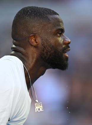 TENNIS AUSTRALIAN OPEN, Frances Tiafoe of USA during the Men™s 1st round match against Jason Kubler of Australia on day 1 of the 2026 Australian Open tennis tournament at Melbourne Park in Melbourne, Wednesday, January 14, 2026. ( NO ARCHIVING MELBOURNE VICTORIA AUSTRALIA  Copyright: xLUKASxCOCHx 20260118112225452045
