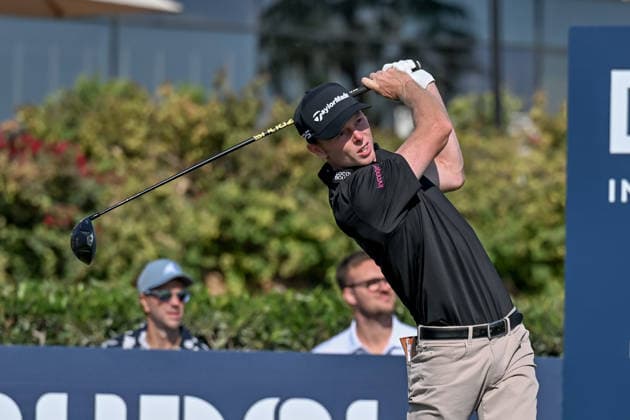 Dubai Invitational 2026 DUBAI, UNITED ARAB EMIRATES - JANUARY 18: Ryggs Johnston of US competes at the Dubai Invitational 2026 at Dubai Creek Resort on January 18, 2026 in Dubai, United Arab Emirates. Waleed Zein Anadolu Dubai United Arab Emirates. Editorial use only. Please get in touch for any other usage.  Copyright: x2026xAnadoluxWaleedxZeinx