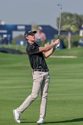 Dubai Invitational 2026 DUBAI, UNITED ARAB EMIRATES - JANUARY 18: Ryggs Johnston of US competes at the Dubai Invitational 2026 at Dubai Creek Resort on January 18, 2026 in Dubai, United Arab Emirates. Waleed Zein Anadolu Dubai United Arab Emirates. Editorial use only. Please get in touch for any other usage.  Copyright: x2026xAnadoluxWaleedxZeinx