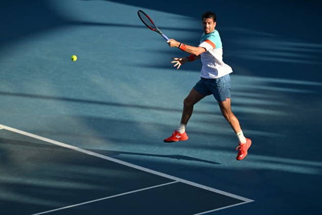 TENNIS AUSTRALIAN OPEN, Cameron Norrie of Great Britain in action against Benjamin Bonzi of France during the Men™s Singles first round match on day 1 of the 2026 Australian Open tennis tournament at Melbourne Park in Melbourne, Sunday, January 18, 2026. ( NO ARCHIVING MELBOURNE VICTORIA AUSTRALIA  Copyright: xLUKASxCOCHx 20260118189972892330