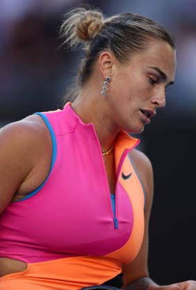 Aryna Sabalenka of Belarus in action Australian Open tennis tournament, Day One, Melbourne Park, Australia - 18 Jan 2026Melbourne Melbourne Park Victoria (VIC) Australia  Copyright: xEllaxLing Shutterstockx 16302995y