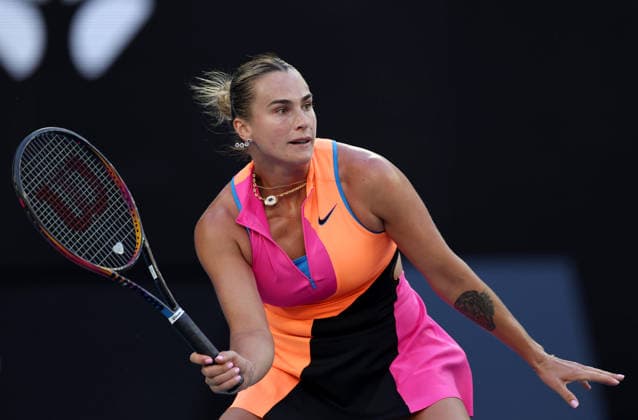 Aryna Sabalenka of Belarus in action Australian Open tennis tournament, Day One, Melbourne Park, Australia - 18 Jan 2026Melbourne Melbourne Park Victoria (VIC) Australia  Copyright: xEllaxLing Shutterstockx 16302995r