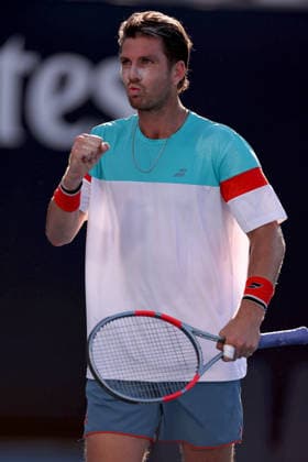 Cameron Norrie of GBR celebrates Australian Open tennis tournament, Day One, Melbourne Park, Australia - 18 Jan 2026Melbourne Melbourne Park Victoria (VIC) Australia  Copyright: xEllaxLing Shutterstockx 16302995al
