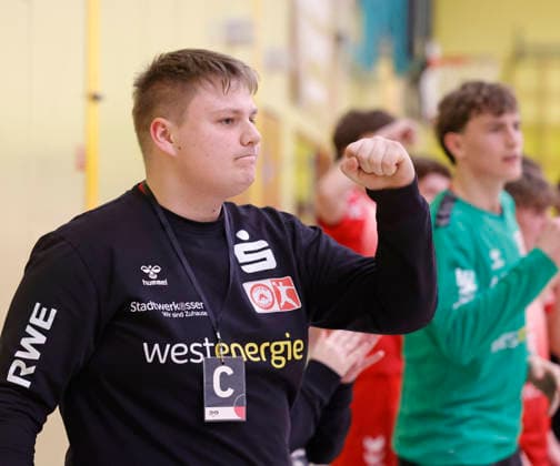 17 01 2026 Handball championship round B juniors TSV Pfungstadt TuSEM Essen 33 36 Trowart coach Ben Joschua Friederich C TuSEM Pfungstadt Hesse Germany