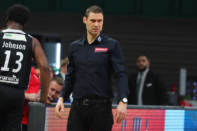 18 Matchday of the Basketball 2 Bundesliga ProA in the Oberfrankenhalle in Bayreuth Season 2025 2026 BBC Bayreuth against Paderborn Baskets Milos Stankovic Paderborn Baskets Coach