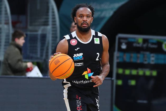18 Matchday of the Basketball 2 Bundesliga ProA in the Oberfrankenhalle in Bayreuth Season 2025 2026 BBC Bayreuth vs Paderborn Baskets Branden Maughmer Paderborn Baskets 2