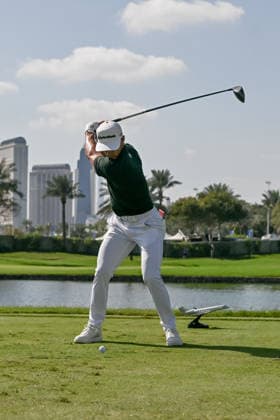 Dubai Invitational 2026 DUBAI, UNITED ARAB EMIRATES - JANUARY 18: Thorbjorn Olesen competes at the Dubai Invitational 2026 at Dubai Creek Resort on January 18, 2026 in Dubai, United Arab Emirates. Waleed Zein Anadolu Dubai United Arab Emirates. Editorial use only. Please get in touch for any other usage.  Copyright: x2026xAnadoluxWaleedxZeinx