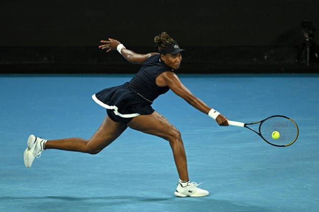 TENNIS AUSTRALIAN OPEN, Venus Williams of the United States in action against Olga Danilovic of Serbia during the Women™s Singles first round match on day 1 of the 2026 Australian Open tennis tournament at Melbourne Park in Melbourne, Sunday, January 18, 2026. ( NO ARCHIVING MELBOURNE VICTORIA AUSTRALIA  Copyright: xLUKASxCOCHx 20260118139420341078