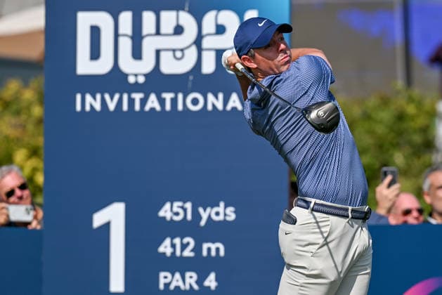 Dubai Invitational 2026 DUBAI, UNITED ARAB EMIRATES - JANUARY 18: Northern Irish professional golfer Rory McIlroy competes at the Dubai Invitational 2026 at Dubai Creek Resort on January 18, 2026 in Dubai, United Arab Emirates. Waleed Zein Anadolu Dubai United Arab Emirates. Editorial use only. Please get in touch for any other usage.  Copyright: x2026xAnadoluxWaleedxZeinx