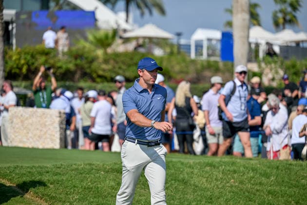Dubai Invitational 2026 DUBAI, UNITED ARAB EMIRATES - JANUARY 18: Northern Irish professional golfer Rory McIlroy competes at the Dubai Invitational 2026 at Dubai Creek Resort on January 18, 2026 in Dubai, United Arab Emirates. Waleed Zein Anadolu Dubai United Arab Emirates. Editorial use only. Please get in touch for any other usage.  Copyright: x2026xAnadoluxWaleedxZeinx