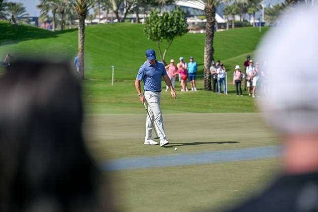 Dubai Invitational 2026 DUBAI, UNITED ARAB EMIRATES - JANUARY 18: Northern Irish professional golfer Rory McIlroy competes at the Dubai Invitational 2026 at Dubai Creek Resort on January 18, 2026 in Dubai, United Arab Emirates. Waleed Zein Anadolu Dubai United Arab Emirates. Editorial use only. Please get in touch for any other usage.  Copyright: x2026xAnadoluxWaleedxZeinx
