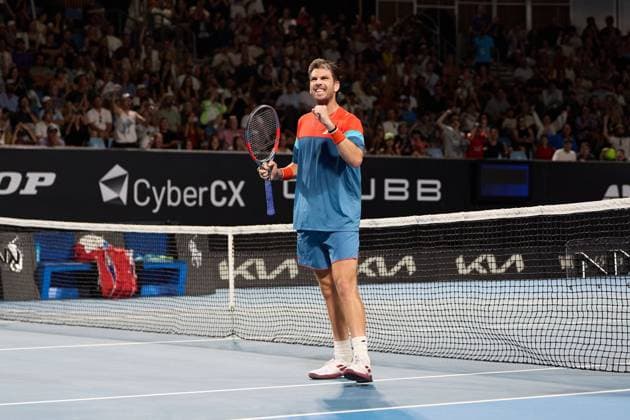 Cameron Norrie of Great Britain celebrates Australian Open tennis tournament, Day One, Melbourne Park, Australia - 18 Jan 2026Melbourne Melbourne Park Victoria (VIC) Australia  Copyright: xRachelxBach Shutterstockx 16302999be