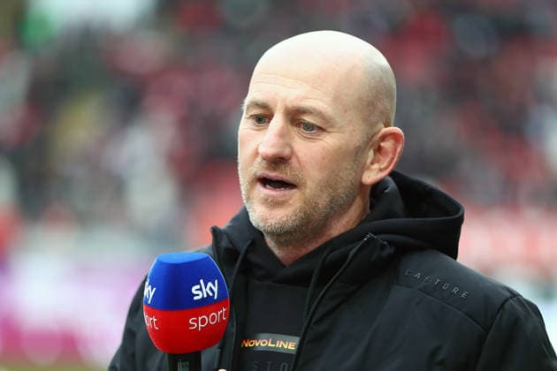 2 Bundesliga 1 FC Kaiserslautern Hannover 96 on 18 01 2026 at Fritz Walter Stadium in Kaiserslautern Coach Torsten Lieberknecht 1 FC Kaiserslautern in a TV interview on SKY SM