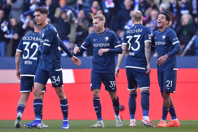 Soccer 2 Bundesliga 18 Matchday VfL Bochum SV Darmstadt 98 on 18 01 2026 at Vonovia Ruhrstadion in Bochum Goal celebration for 1 1 by Francis Onyeka Bochum DFL regulations prohibit any use of photographs as image sequences and or quasi video xRx