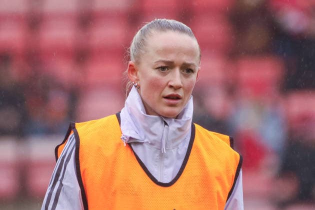 Manchester United, ManU Women v Burnley FC Women - Adobe Women s FA Cup 4th Round 25 26 Manchester United s new signing from Bayern Munchen Lea Schuller headshot of her warming up before making her debut against Burnley Women - Adobe Women s FA Cup 4th Round 18.01.2026 Leigh Leigh Sports Village United Kingdom Copyright: xZacharyxLockex