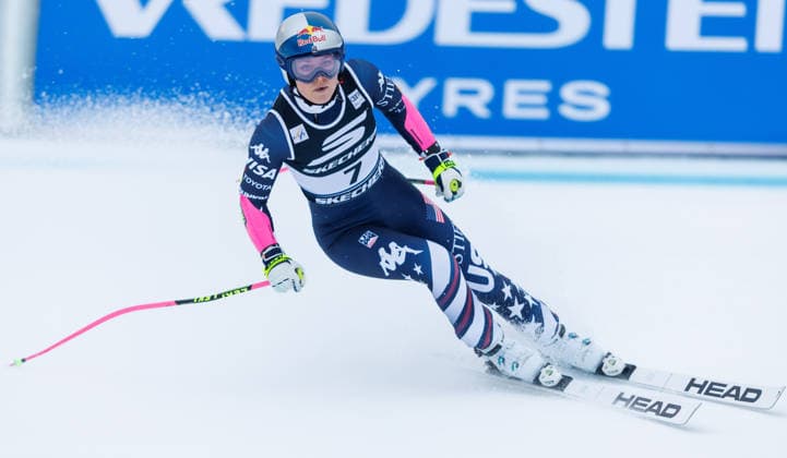 ALPINE SKIING - FIS WC Tarvisio TARVISIO,ITALY,18.JAN.26 - ALPINE SKIING - FIS World Cup, Super G, ladies. Image shows Lindsey Vonn (USA).  GEPAxpictures xHaraldxSteiner