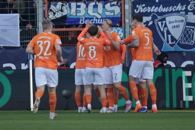 18 01 2026, xgrfx, Soccer 2 Bundesliga, VfL Bochum SV Darmstadt 98 v l Tor, Fraser Hornby SV Darmstadt DFL DFB REGULATIONS PROHIBIT ANY USE OF PHOTOGRAPHS as IMAGE SEQUENCES and or QUASI VIDEO Bochum
